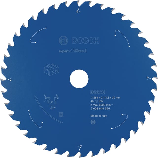 EXPERT Wood Kreissägeblatt, Ø 254mm, 40Z