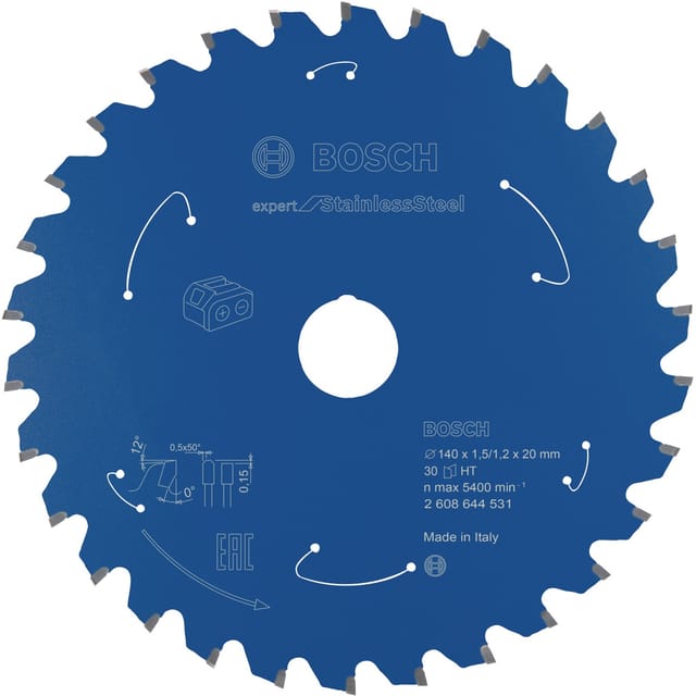 EXPERT Stainless Steel Kreissägeblatt, Ø 140mm, 30Z