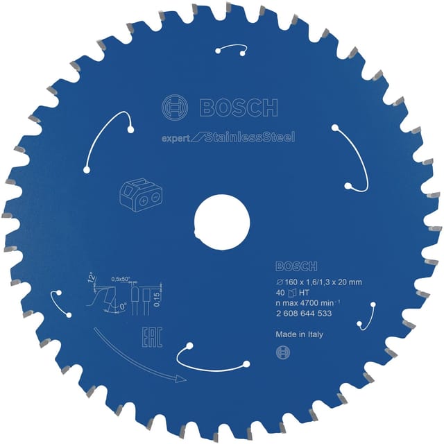 EXPERT Stainless Steel Kreissägeblatt, Ø 160mm, 40Z