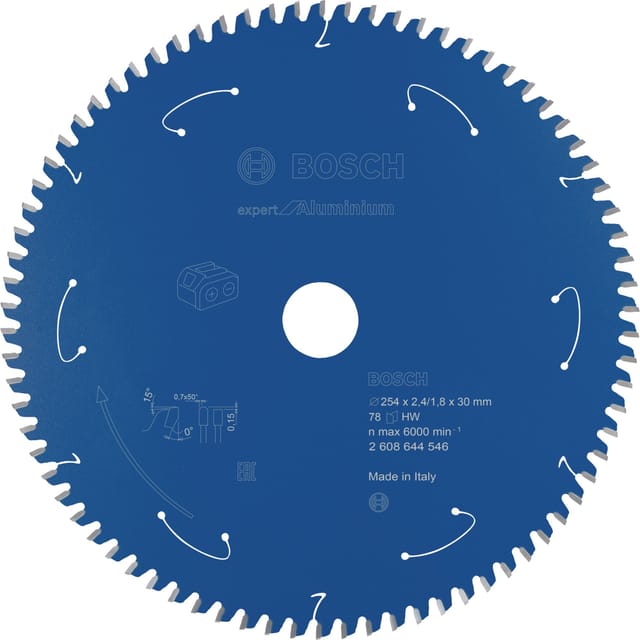 Kreissägeblatt Expert for Aluminium, Ø 254mm, 78Z