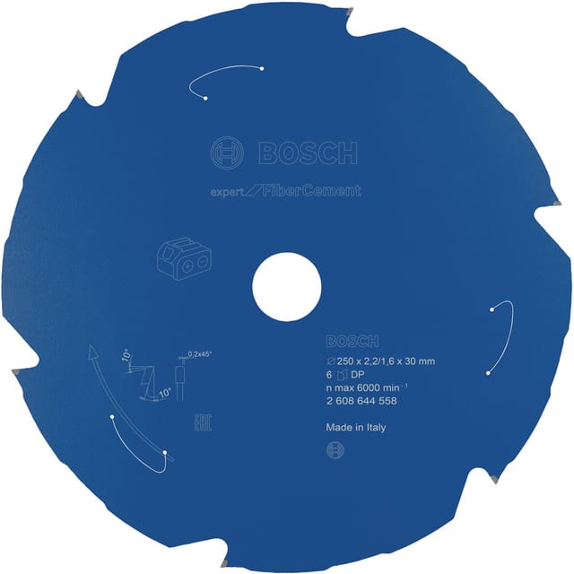 EXPERT Fibre Cement Kreissägeblatt, Ø 250mm, 6Z