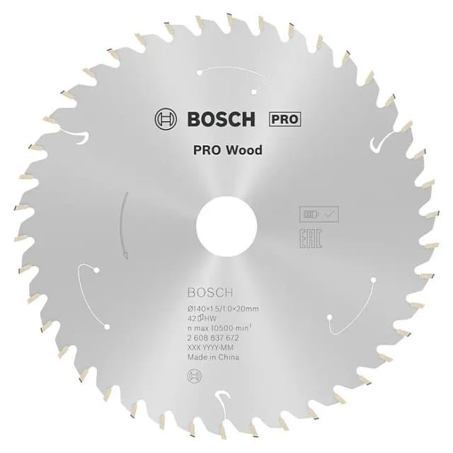 PRO Wood cordless Kreissägeblatt, Ø 140mm, 42Z