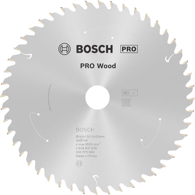 PRO Wood cordless Kreissägeblatt, Ø 160mm, 48Z