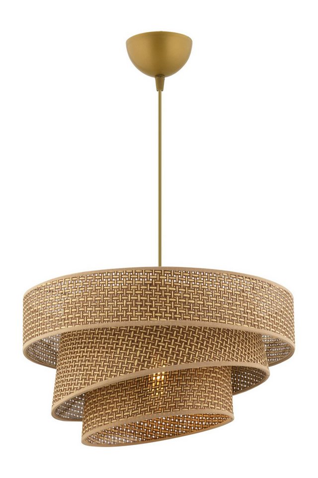 Pendelleuchte Mit Baumwoll-lampenschirm Couper - Beige Bild 2