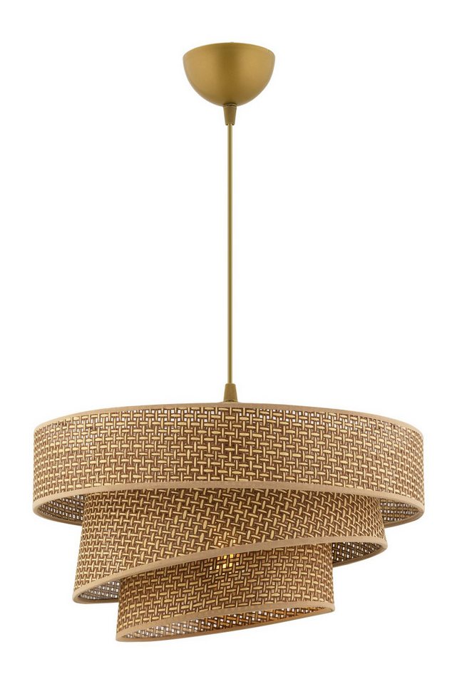 Pendelleuchte Mit Baumwoll-lampenschirm Couper - Beige Bild 4
