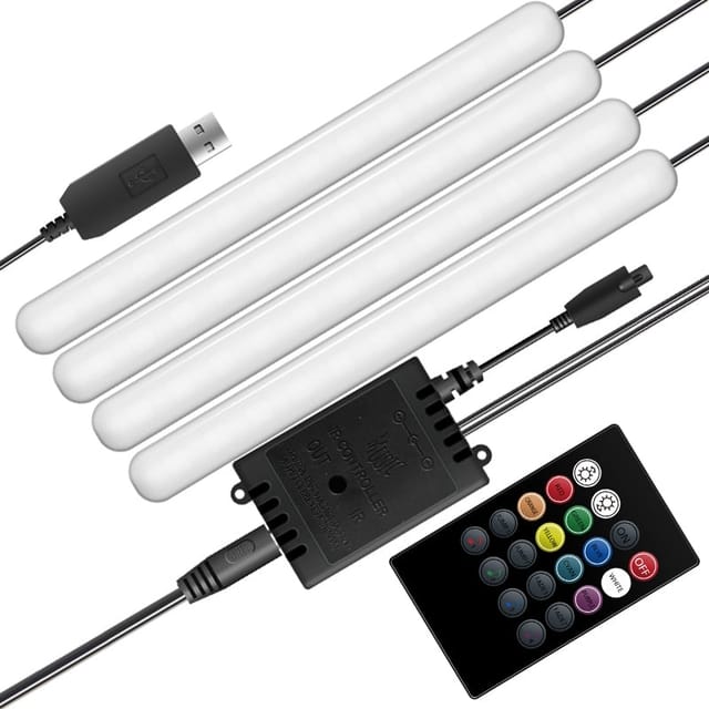 Musikgesteuerter Led Streifen Fur Das Auto Rgb 4x12