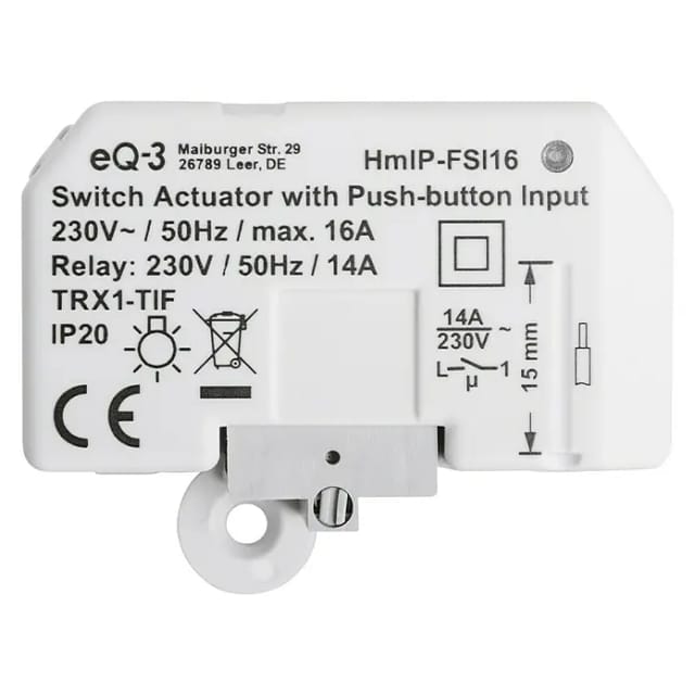Schaltaktor mit Tastereingang (HmIP-FSI16), Schalter