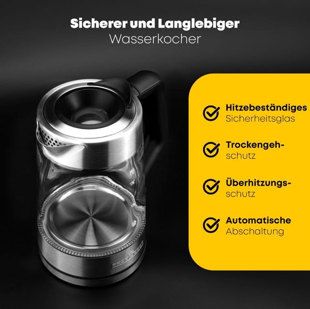 Glas-Wasserkocher PC-WKS 1190 G