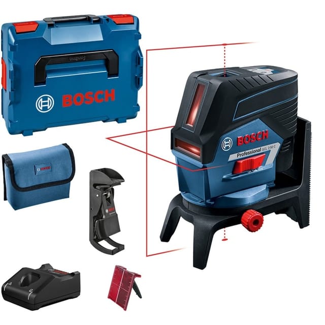 Kombilaser GCL 2-50 C Professional + RM2 + BM3, Kreuzlinienlaser