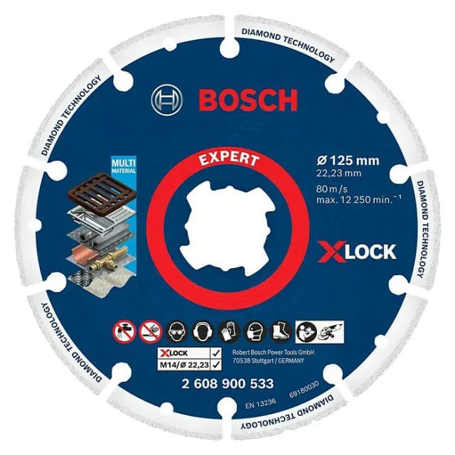 X-LOCK Diamanttrennscheibe EXPERT Diamond Metal Wheel, Ø 125mm