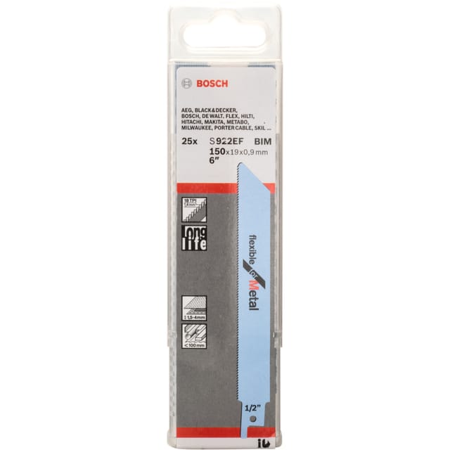 Säbelsägeblatt S 922 EF Flexible for Metal, 25 Stück