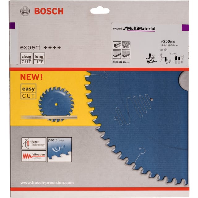 EXPERT Multi Material Kreissägeblatt, Ø 250mm, 80Z