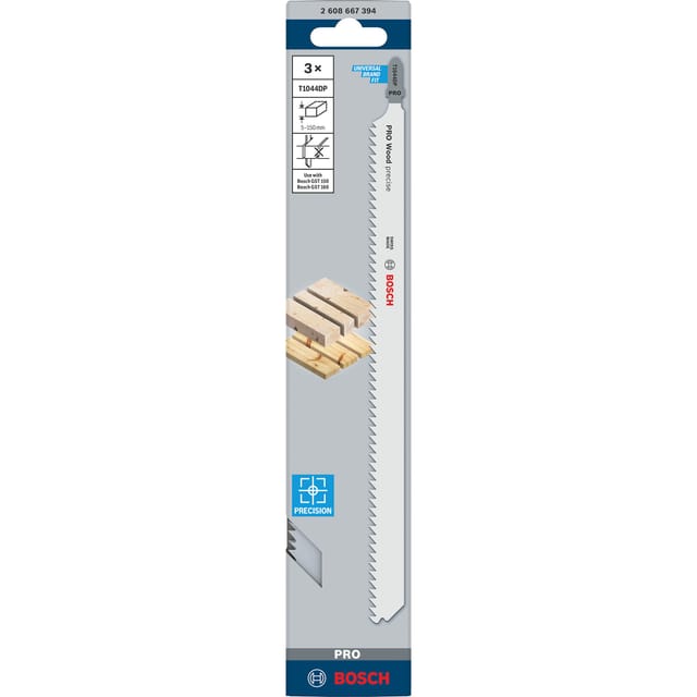 PRO Wood precise Stichsägeblatt T 1044 DP, 250mm