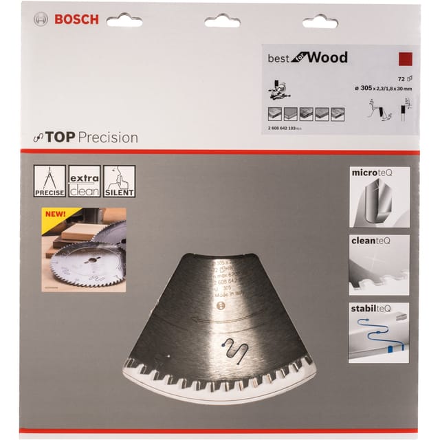 Kreissägeblatt Best for Wood, Ø 305mm, 72Z