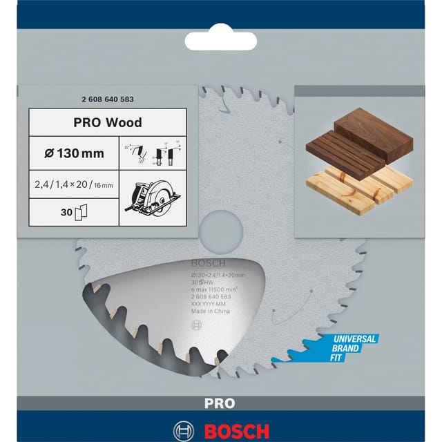 PRO Wood Kreissägeblatt, Ø 130mm, 30Z