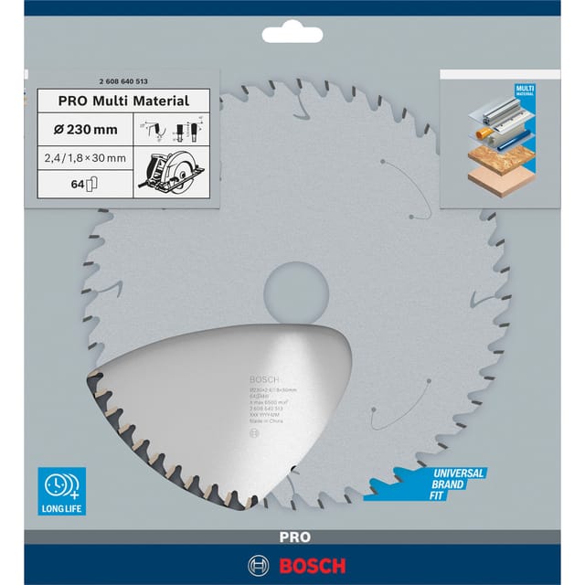 PRO Multi Material Kreissägeblatt, Ø 230mm, 64Z
