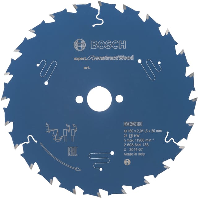 EXPERT Construct Wood Kreissägeblatt, Ø 160mm, 24Z