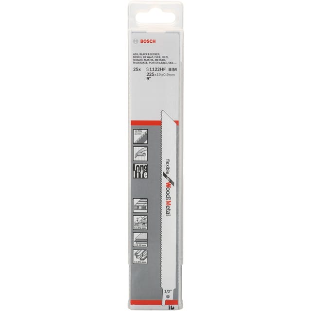 Säbelsägeblatt S 1122 HF Flexible for Wood and Metal, 25 Stück
