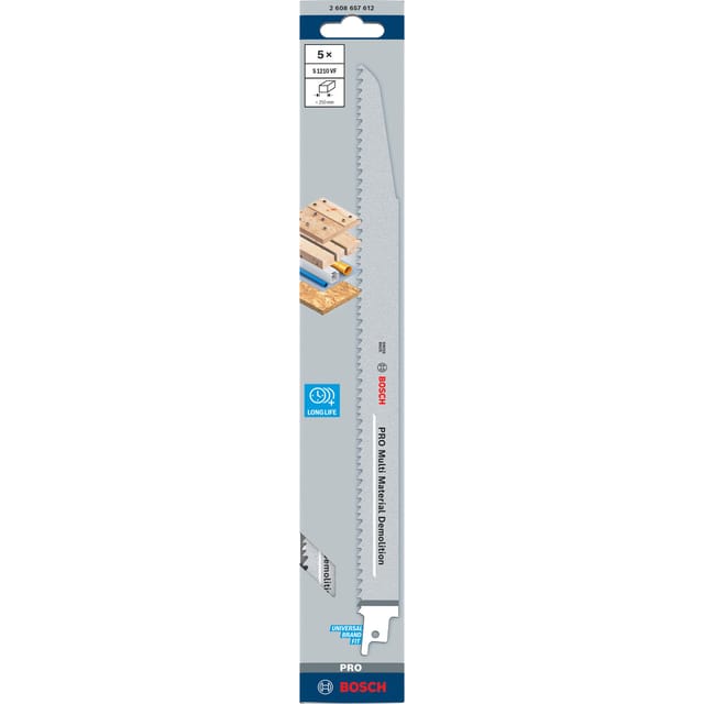 PRO Multi Material Demolition Säbelsägeblatt S 1210 VF, 5 Stück