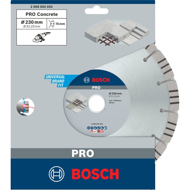 PRO Concrete Diamanttrennscheibe, Ø 230mm