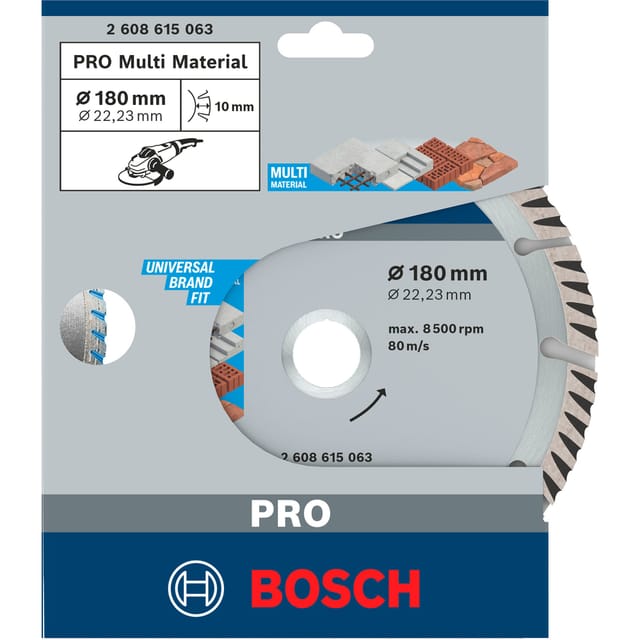 PRO Multi Material Diamant-Trennscheibe, Ø 180mm
