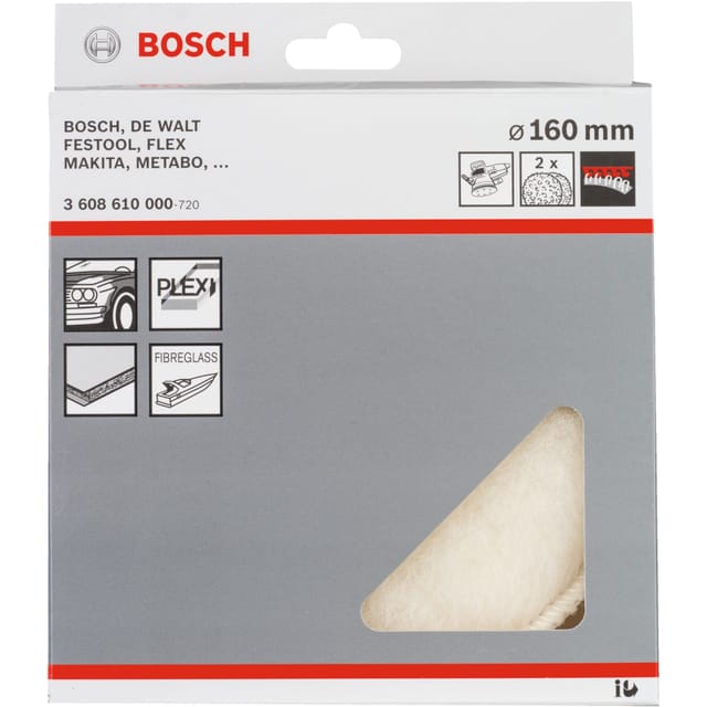 Lammfellscheibe, Ø 160mm, 2 Stück, Schleifscheibe
