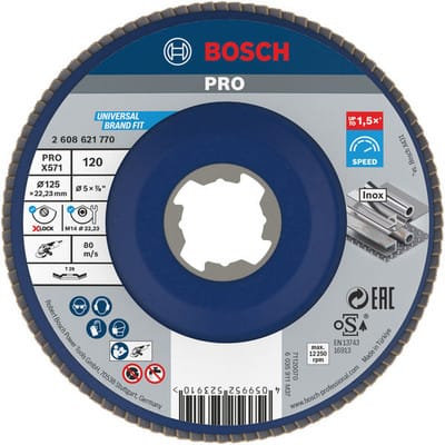 PRO X571 X-LOCK Fächerschleifscheibe, Ø 125mm, K120