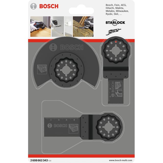 Starlock Holz-Basis-Set, 3-teilig, Sägeblatt-Satz