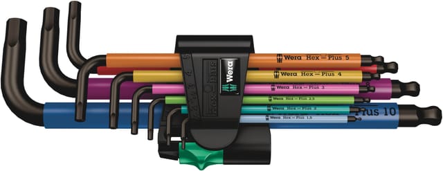 950/9 Hex-Plus Multicolour 1 Winkelschlüsselsatz, 9-teilig, Schraubendreher