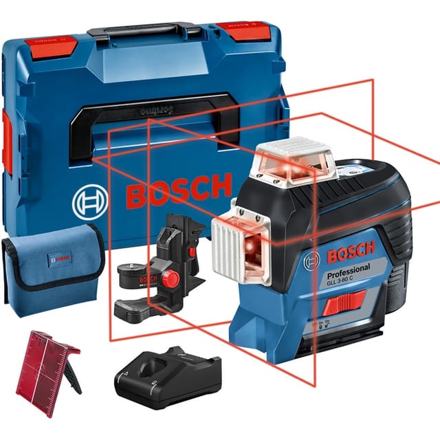 Linienlaser GLL 3-80 C Professional, L-BOXX, Kreuzlinienlaser