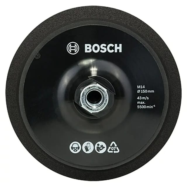 Gummistützteller Ø 150mm, Schleifteller