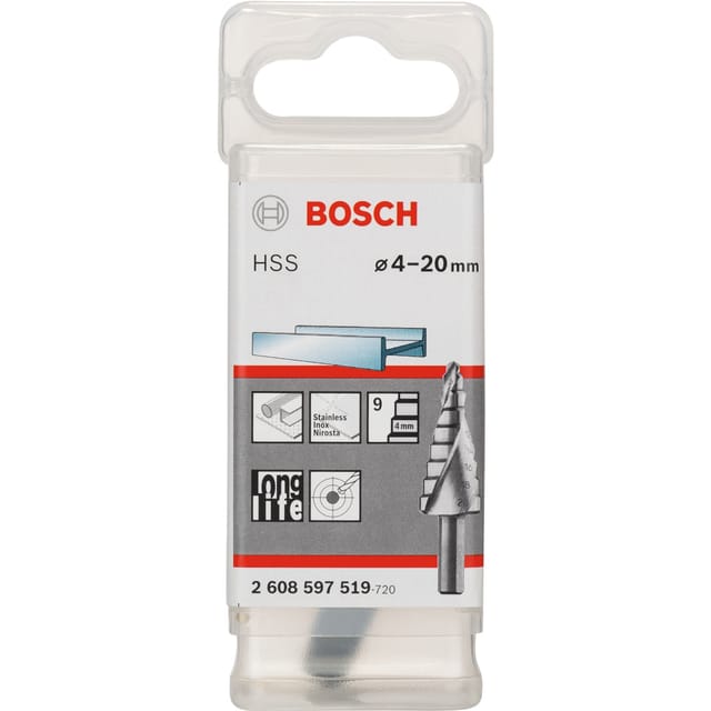 HSS-Stufenbohrer, Ø 4mm - Ø 20mm