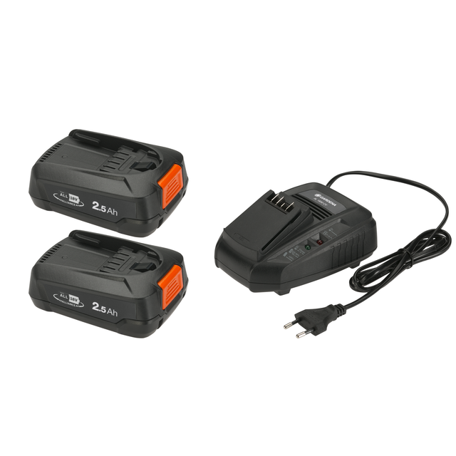 Starter-Kit P4A 2 x PBA 18V/45 2,5 Ah + AL 1830 CV, Set