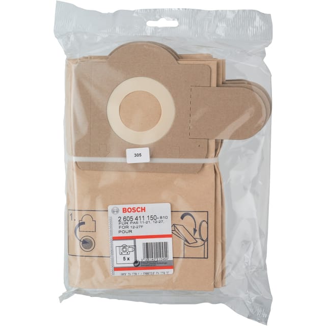 Papierfilterbeutel, für PAS12-27/ F/ 11-21, Staubsaugerbeutel