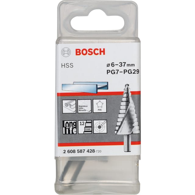 HSS-Stufenbohrer, Ø 6mm - Ø 37mm, PG7 - PG29