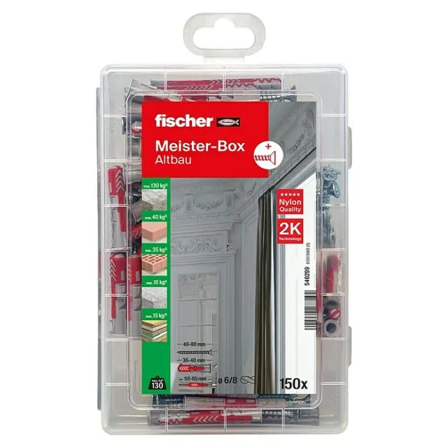 Meister-Box DUOPOWER kurz / lang + Schraube, Dübel