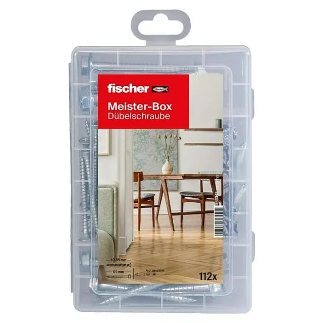 Meister-Box Dübelschrauben, Schrauben-Set