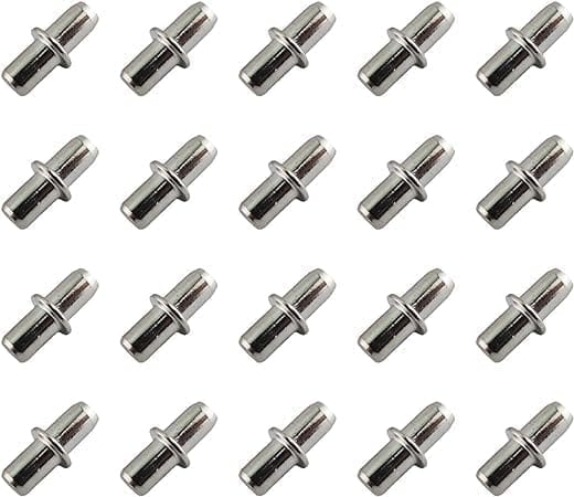 Bodenträger 5mm 20 Stück Mit Ring Für Bohrung,bretthalter, Einlegeboden Halter,regalbretthalter,für Möbel, Schränke, Schränke, Bücherregale, Regale.