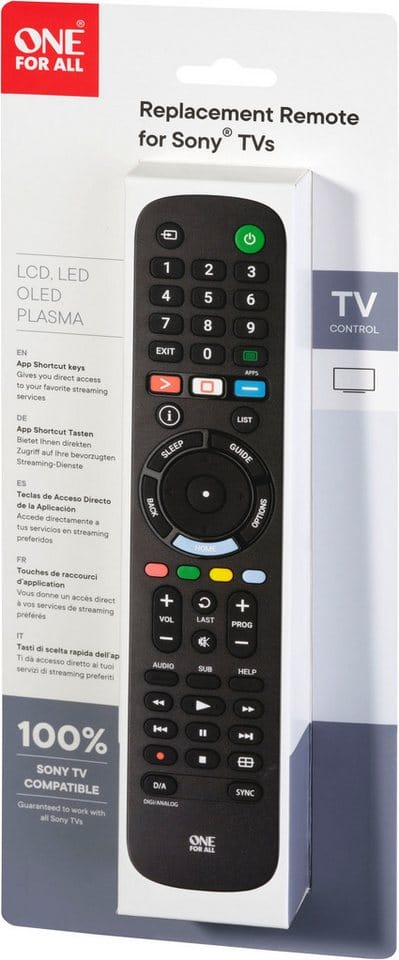 Sony TV-Ersatzfernbedienung