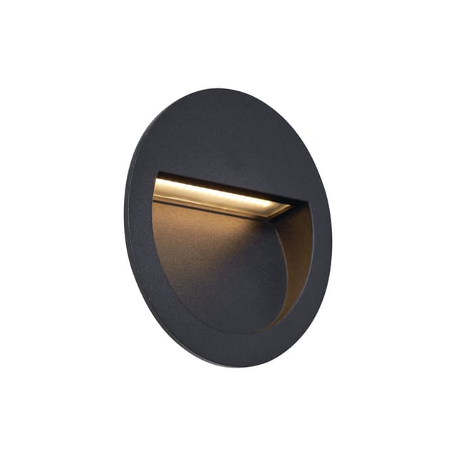 Moderne Led-wandeinbauleuchte Schwarz Ip65 - Gem