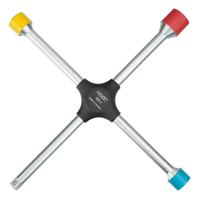 Kreuzschlüssel für PKW 705V, mit Schonhülsen, Radkreuz