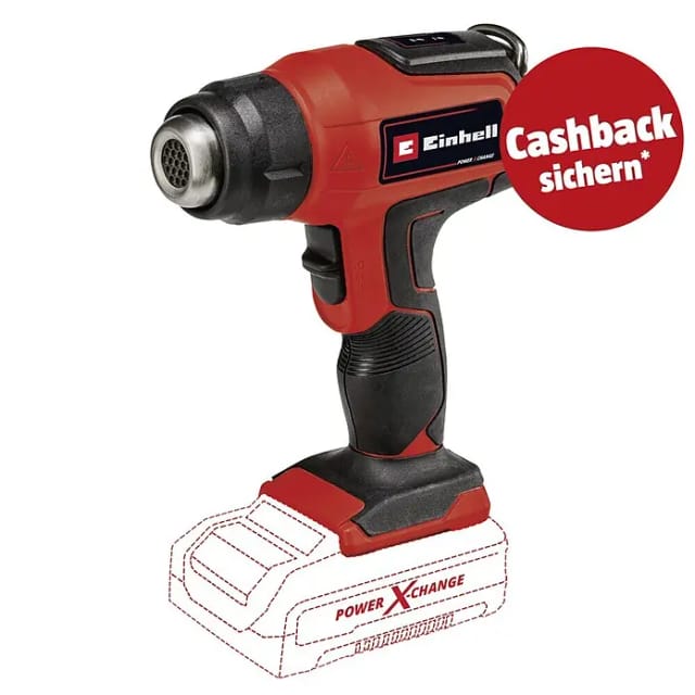 Power X-Change Akku-Heißluftpistole TE-HA 18 Li-Solo, 18Volt, Heißluftgebläse