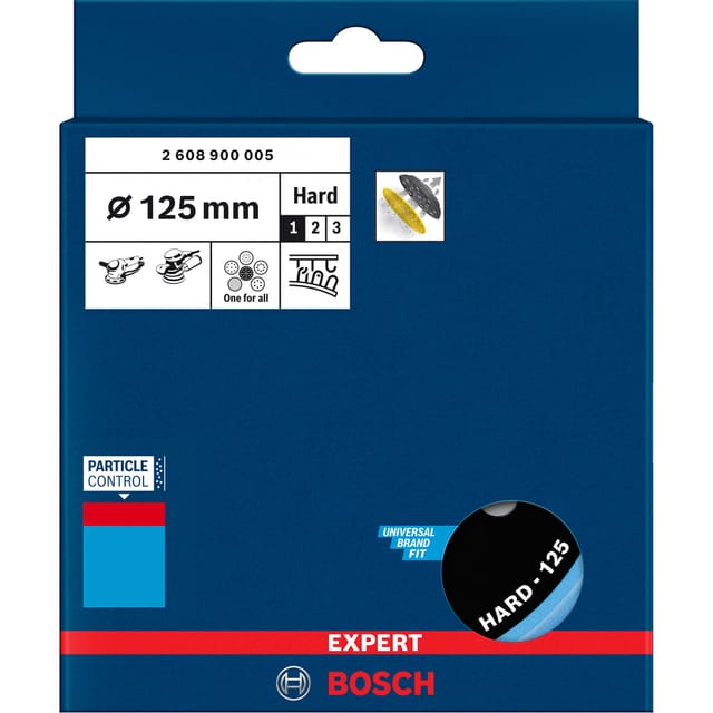Expert Multiloch Universalstützteller, hart, Ø125mm, M8+5/16", Schleifteller