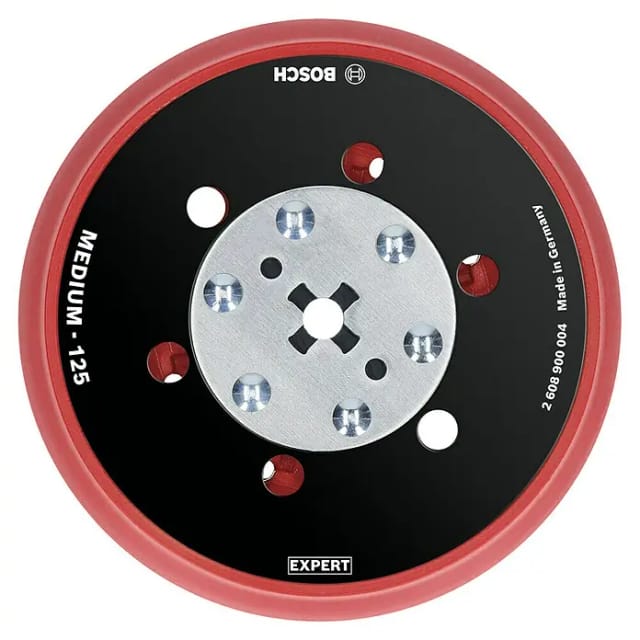 Expert Multiloch Universalstützteller, mittelhart, Ø125mm, M8+5/16", Schleifteller