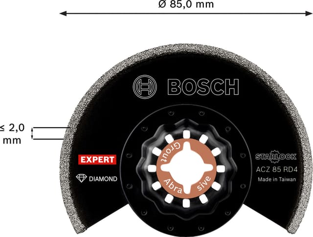 EXPERT Diamant-Segmentsägeblatt ACZ 85 RD4, Ø 85mm