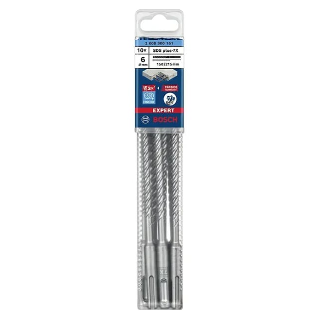 EXPERT Hammerbohrer SDS-plus-7X, Ø 6mm, 10 Stück