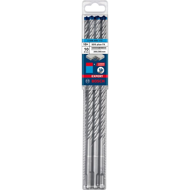 EXPERT Hammerbohrer SDS-plus-7X, Ø 10mm, 10 Stück