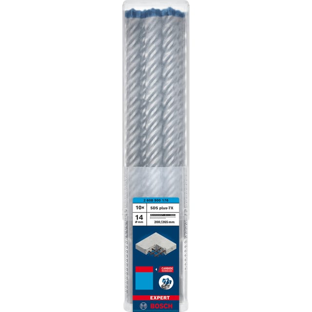 EXPERT Hammerbohrer SDS-plus-7X, Ø 14mm, 10 Stück