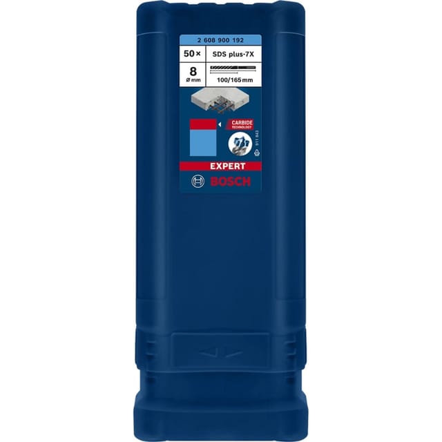 EXPERT Hammerbohrer SDS-plus-7X, Ø 8mm, 50 Stück
