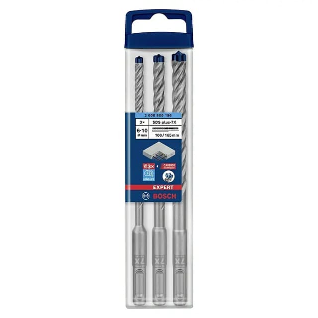 EXPERT Hammerbohrer-Satz SDS-plus-7X, 3-teilig
